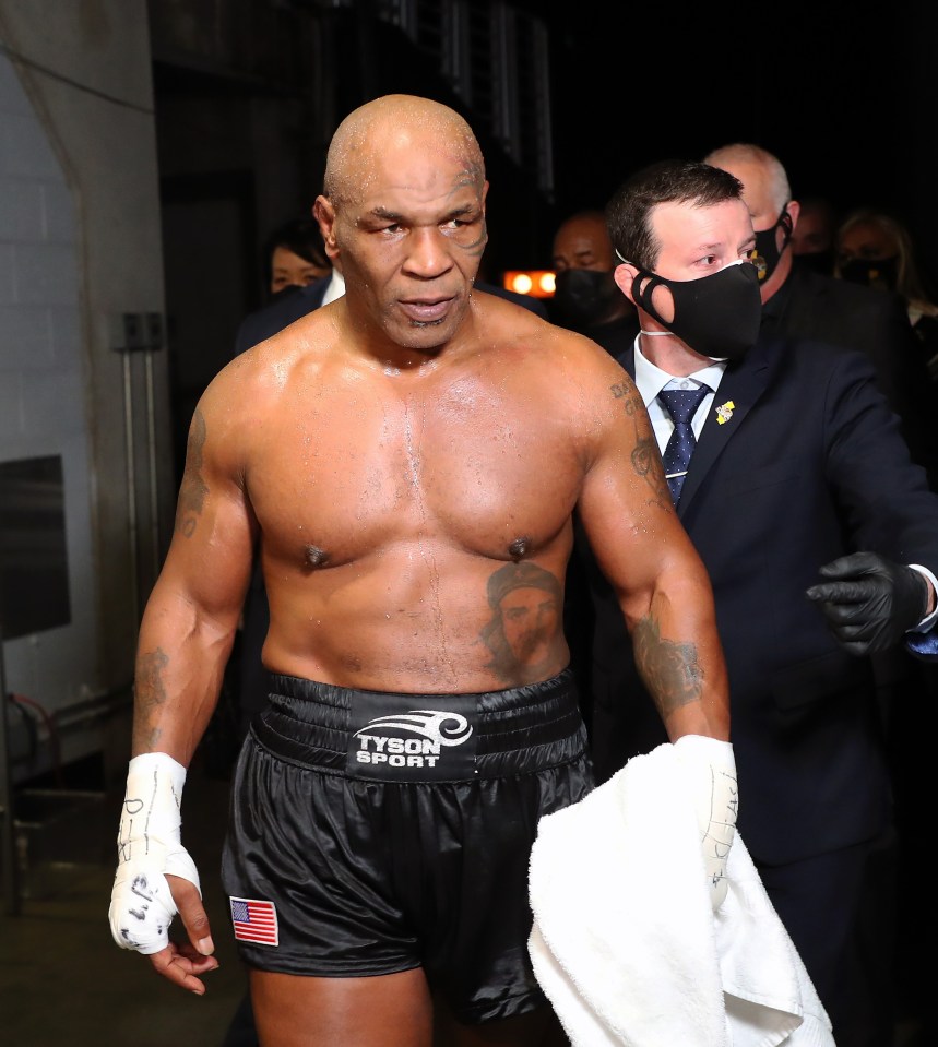 Tyson last stepped inside the ring against Roy Jones Jr in 2020