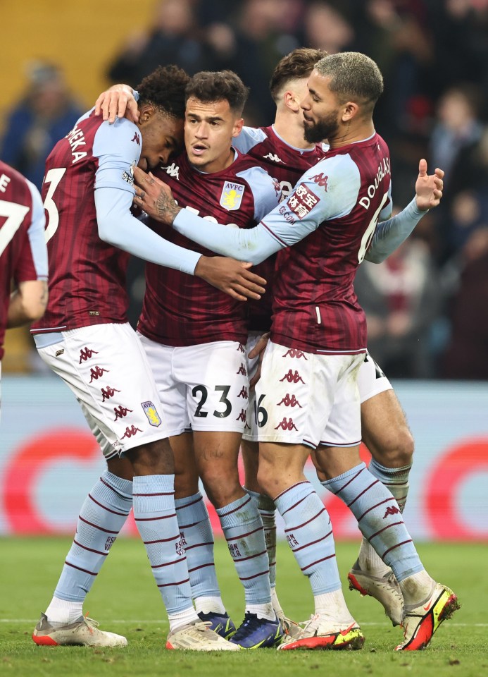 Coutinho sent the home fans into bedlam after scoring from close range