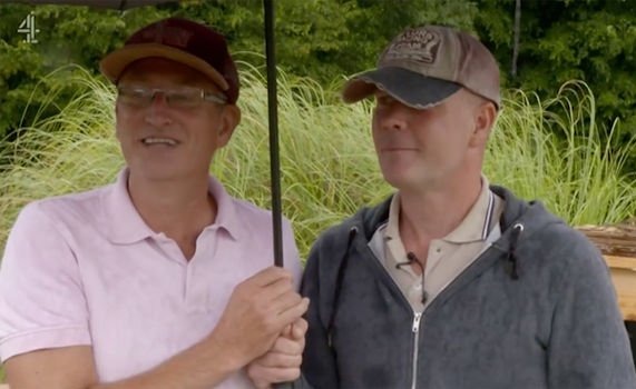 They joked that the France's weather was 'worse than the UK'