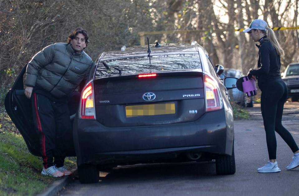 James Argent was spotted at the gym today with Lydia's younger sister