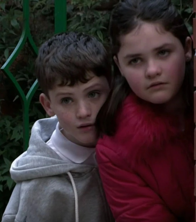Twins Isabella and William Flagan play Hope and Joseph in Coronation Street