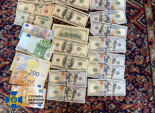 Cash including Euros and US Dollars was found at the gang's headquarters