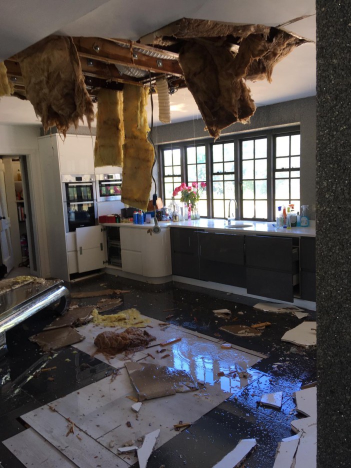 The property has been targeted by thieves and flooded