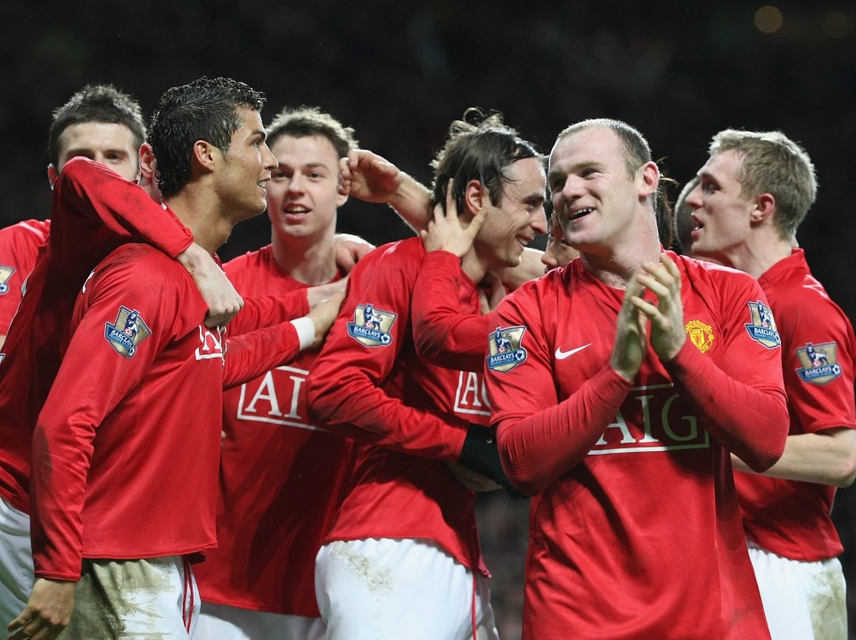 The Bulgarian celebrates with his team-mates