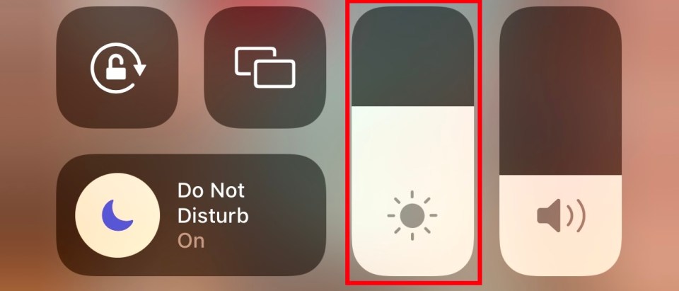 Reduce iPhone brightness