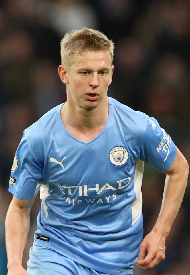 Man City ace Oleksandr Zinchenko