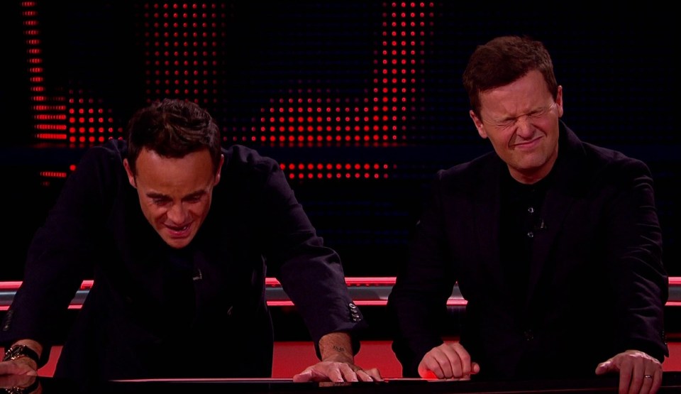 Ant and Dec said they were gutted at the outcome on the series finale