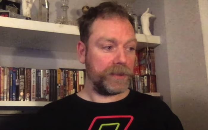 Viewers are used to seeing the comedian with longer hair and a moustache