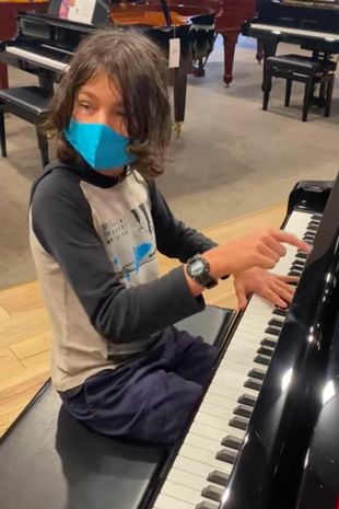 Although only 12 years old Kyan had developed a love of classical music