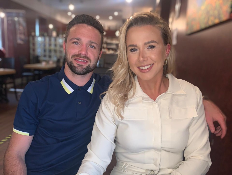 Josh Taylor with stunning wife-to-be Danielle Murphy on Instagram.