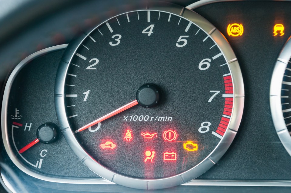 Many drivers frequently ignore warning lights on their dashboard