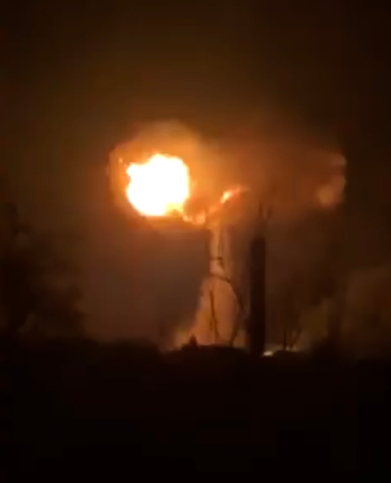 A gas pipe explosion in Kharkiv early this morning