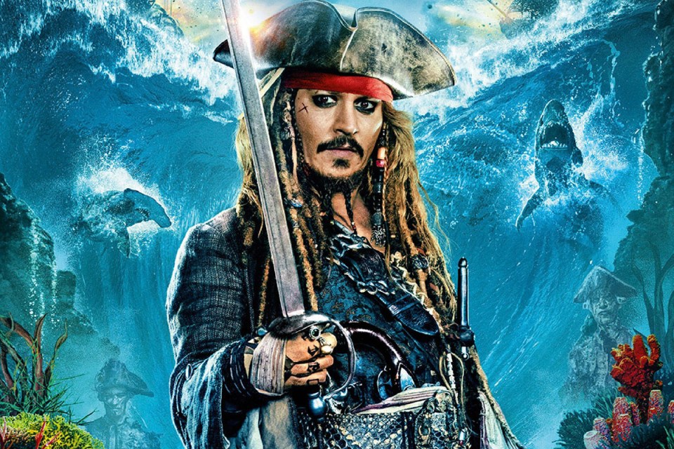 Johnny Depp in his iconic role as Captain Jack Sparrow