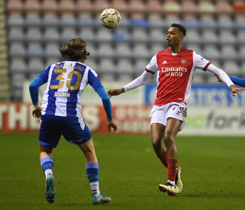 Awe recently featured against Wigan in the Papa John's Trophy