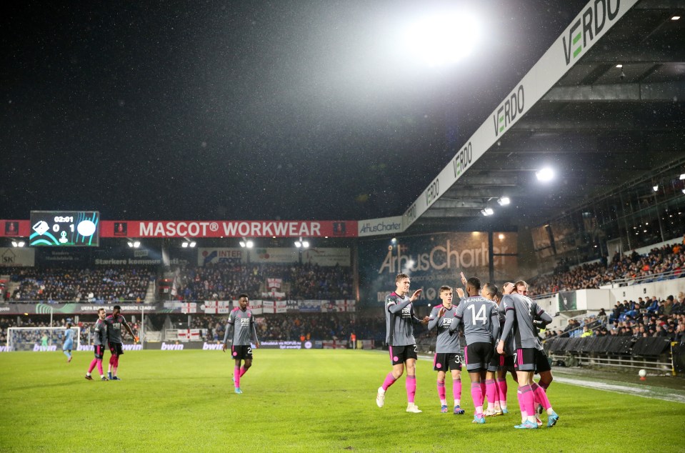 Leicester enjoyed a rout at Randers