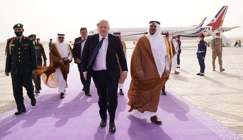 Boris Johnson had to lobby the brutal Saudis in person to pump more oil