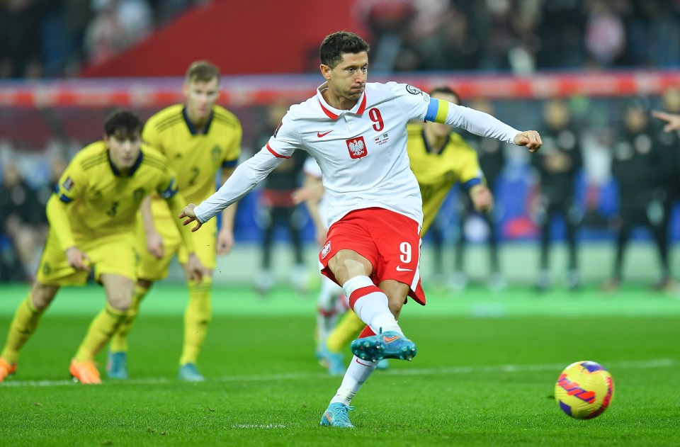 The Bayern Munich star's penalty set Poland on their way to victory