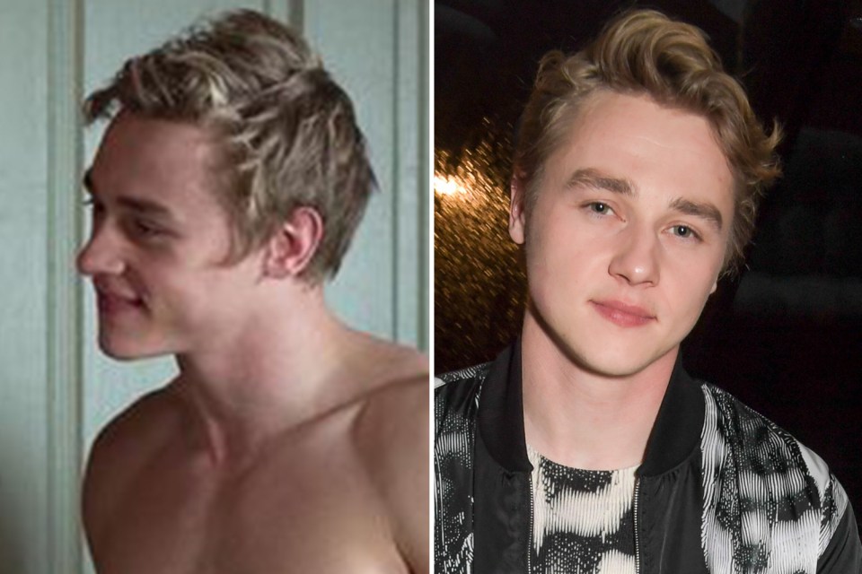 a shirtless man next to a shirtless man with a bomber jacket