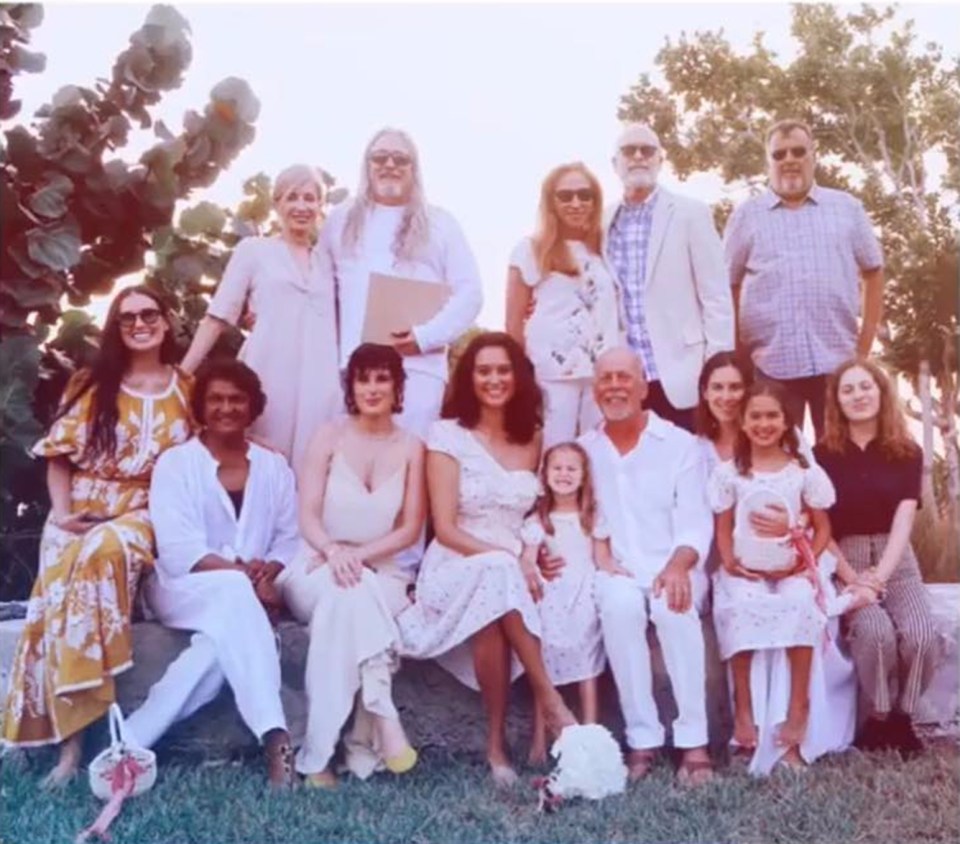 Demi joined the couple when they renewed their vows after 10 years