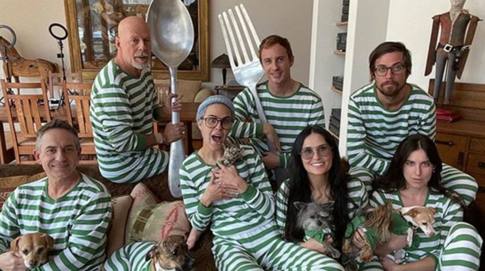 Bruce Willis spent quarantine with ex Demi, their daughters and partners in 2020