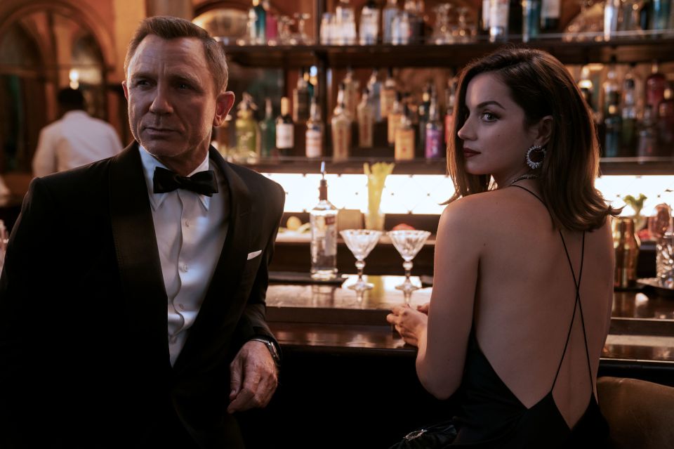 Craig's Bond with Ana de Armas playing Paloma in No Time To Die
