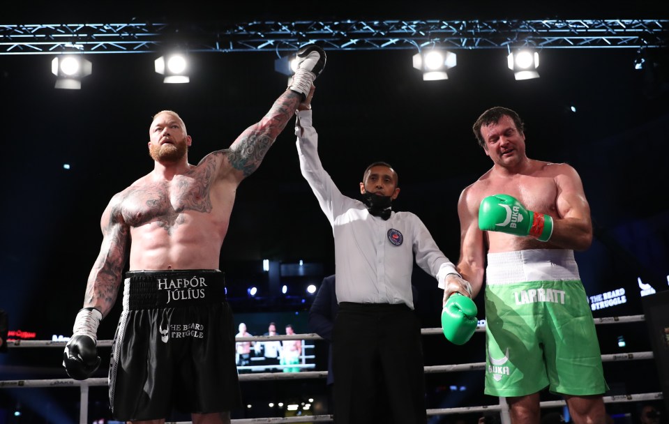 Hafthor Bjornsson has boxed in three exhibition bouts