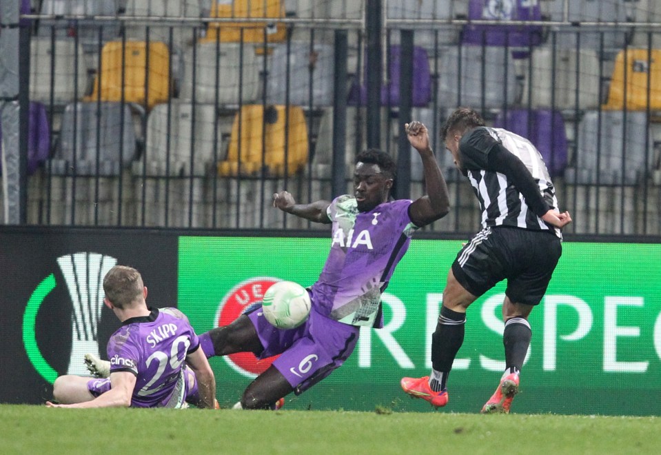 Amadej Marosa fired home in the 94th minute to record a famous win for NS Mura