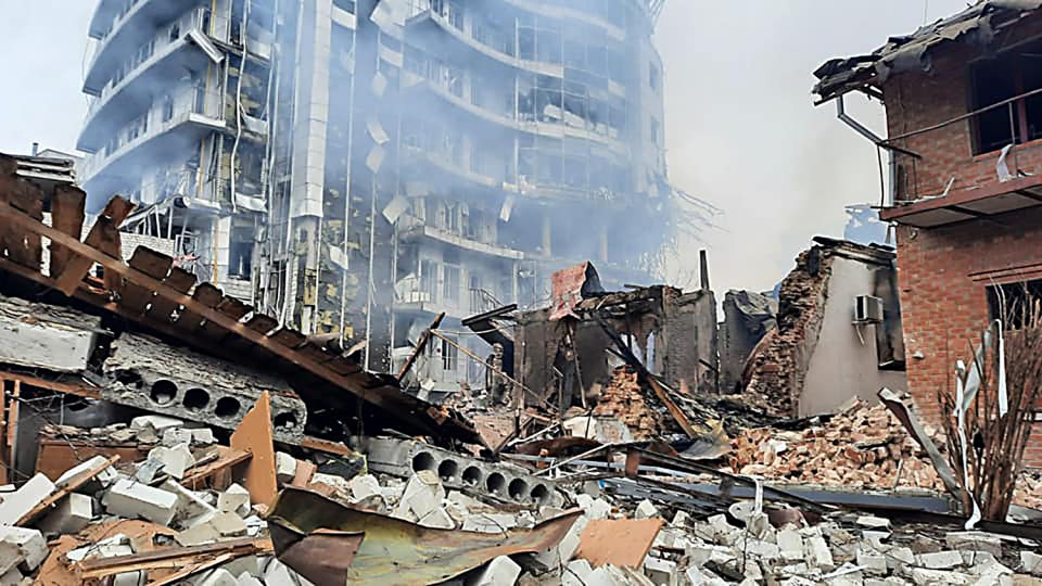Civilians' homes in Kharkiv have been targets for Russian artillery