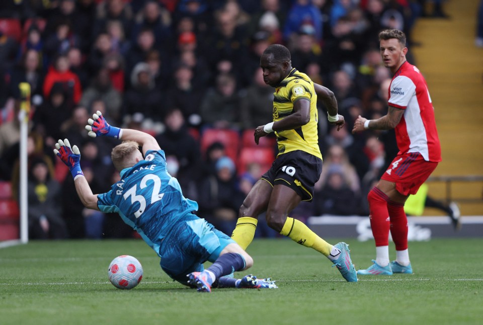 Moussa Sissoko pulled one back late for Watford