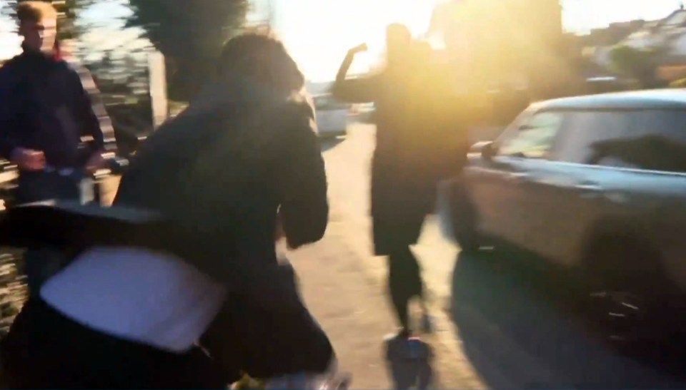 The rapper hurled the camera after he was found guilty of assaulting his ex