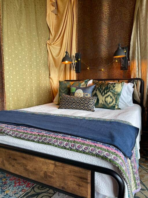 The holiday home is aimed at families and features a queen-sized bed and sofa bed