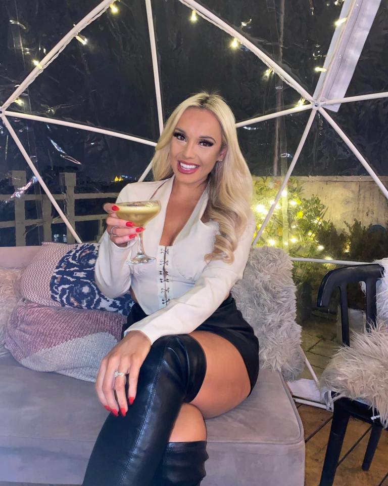 The former Miss GB had to give up work because of the reaction