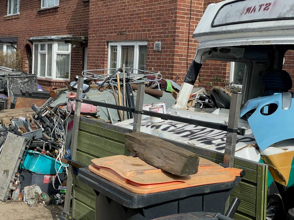 Neighbours have also backed Mr Wright, saying the junk is not a problem
