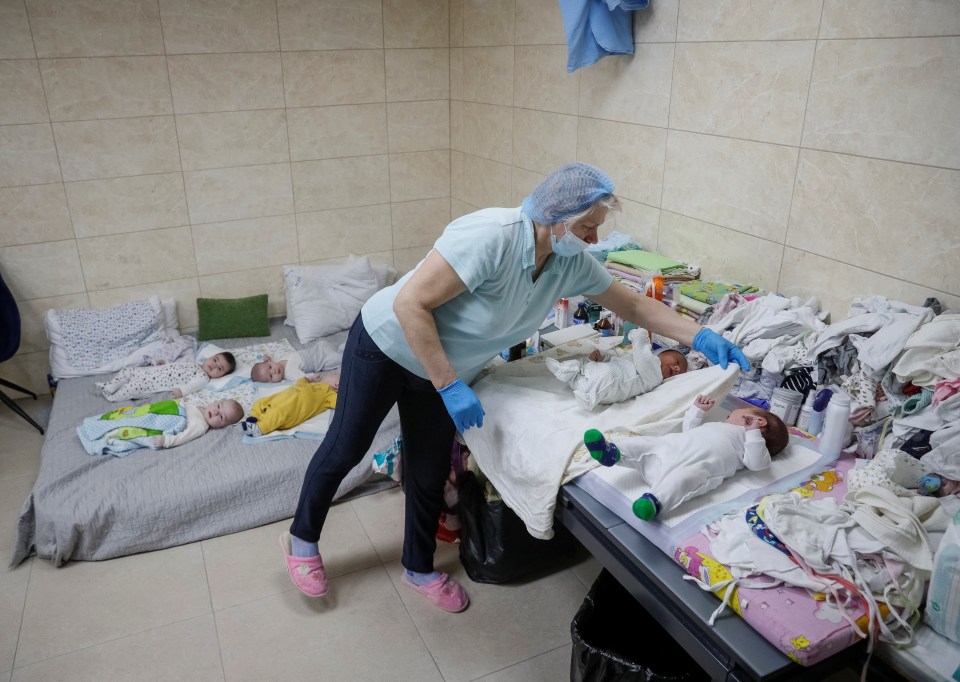 Ukrainian nurse Oksana Martynenko and her colleagues are now looking after them in a basement