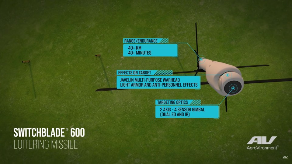 Ukraine is ready to deploy baguette-sized Switchblade missiles