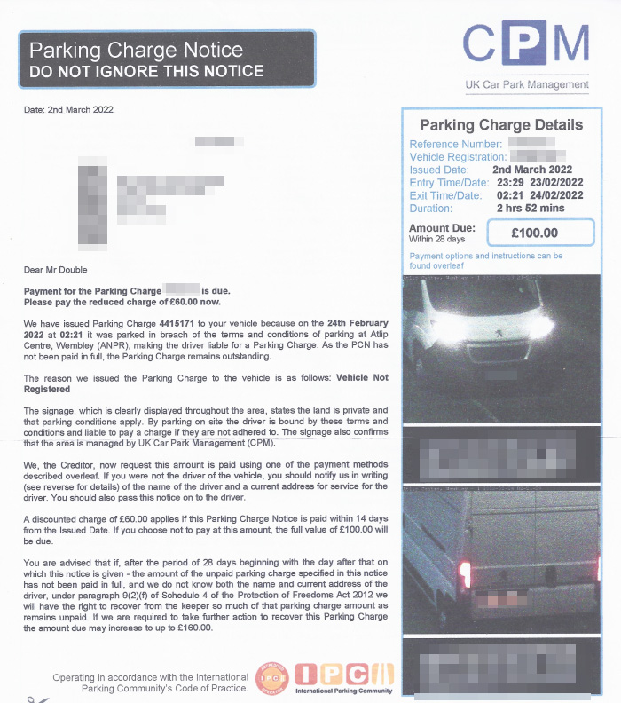 The charge relates to his mobility scooter which was 112 miles away at the time of the offence