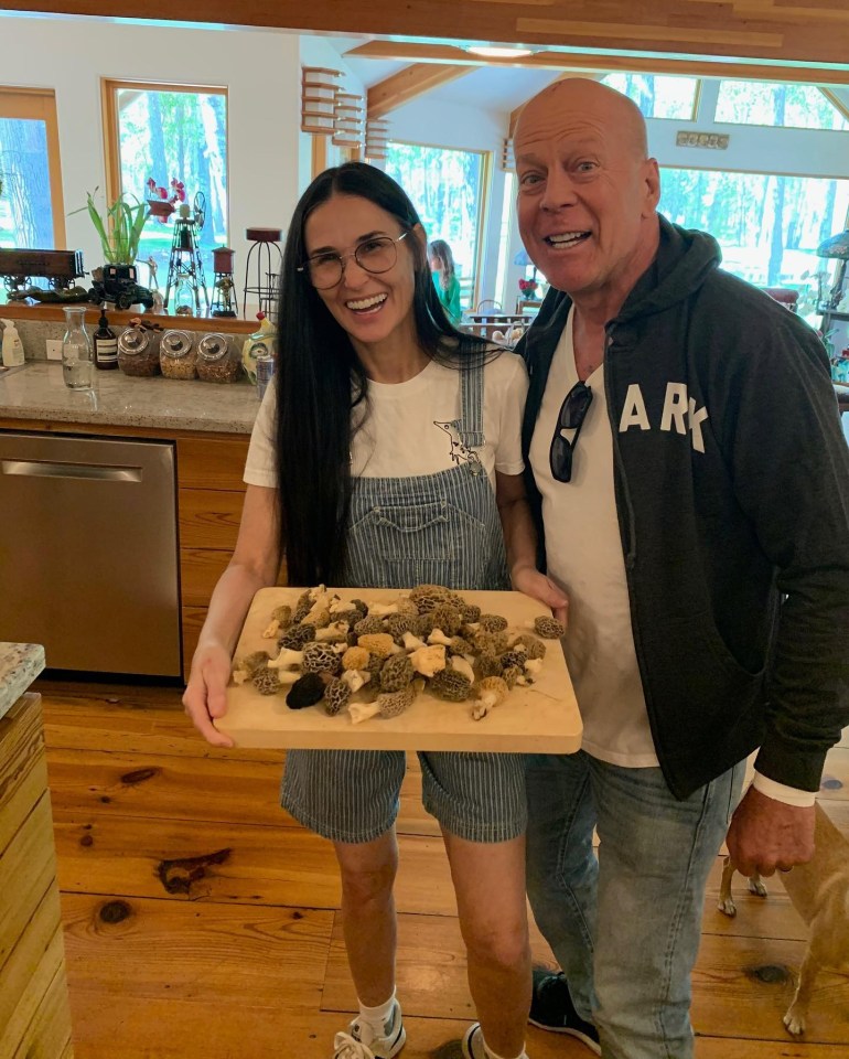 Demi shared this picture for Bruce's birthday