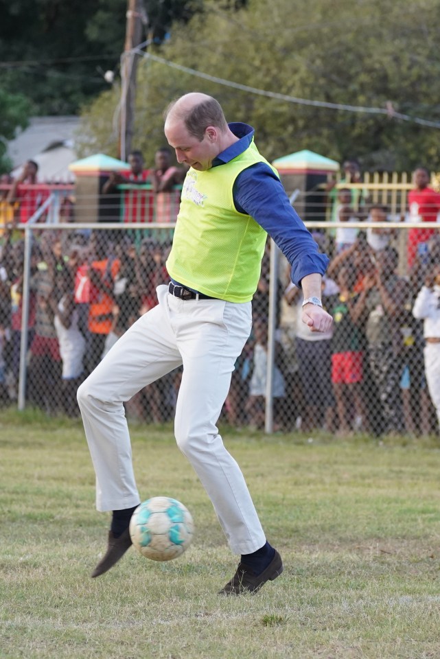 William kept up with the pro players despite forgetting his trainers