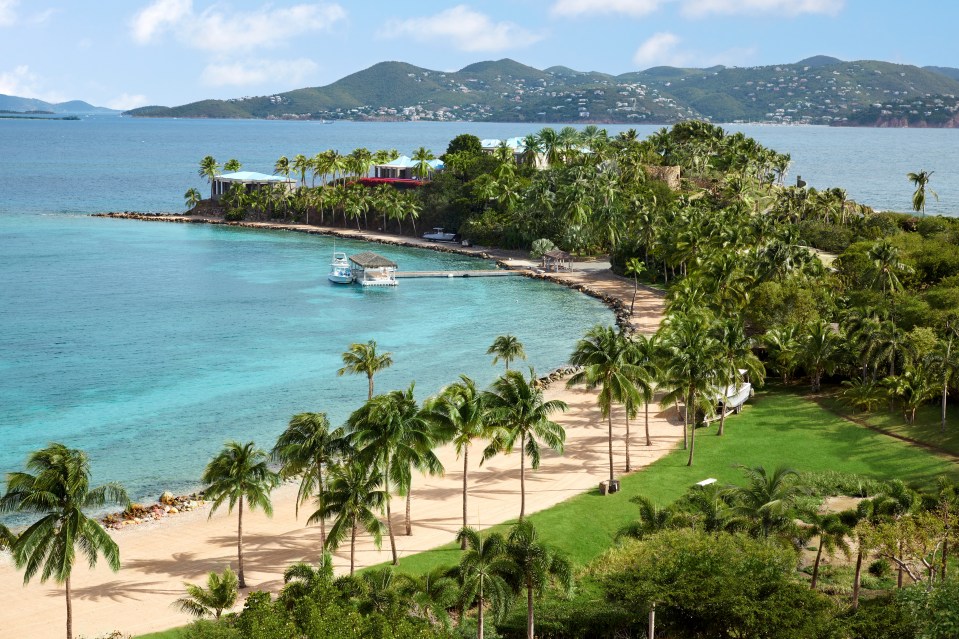 Large beaches stretch across the 72-acre "paedophile" island