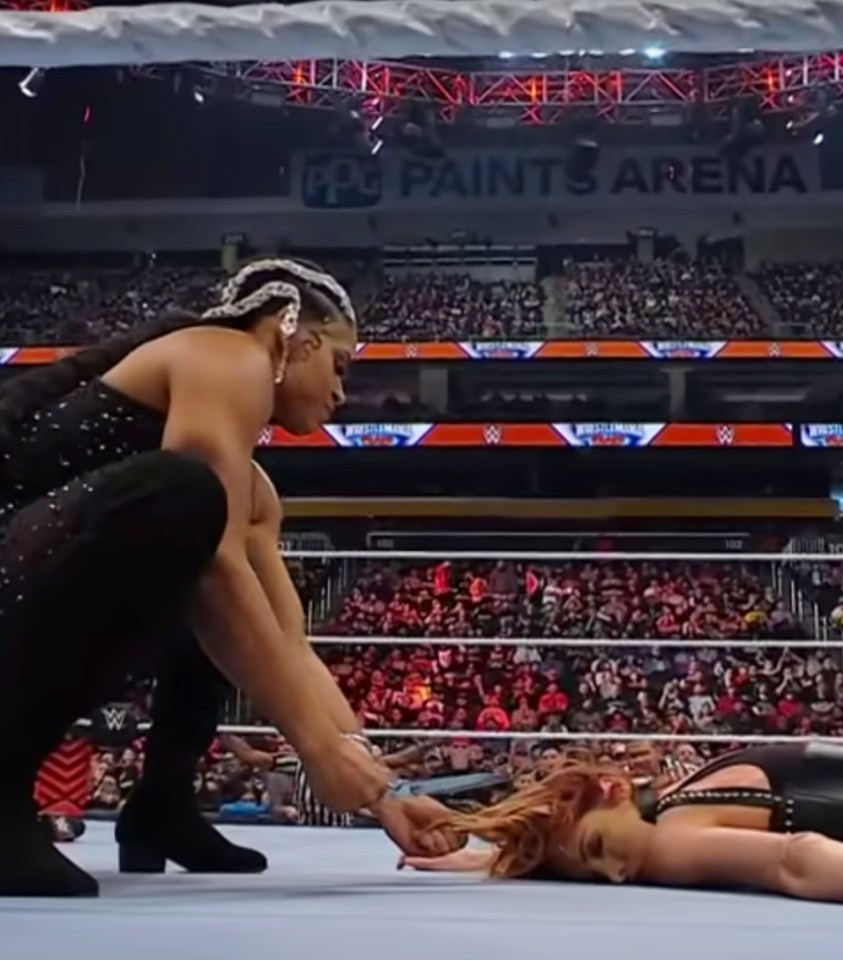 Bianca Belair cut off Becky Lynch's hair last Monday night on RAW