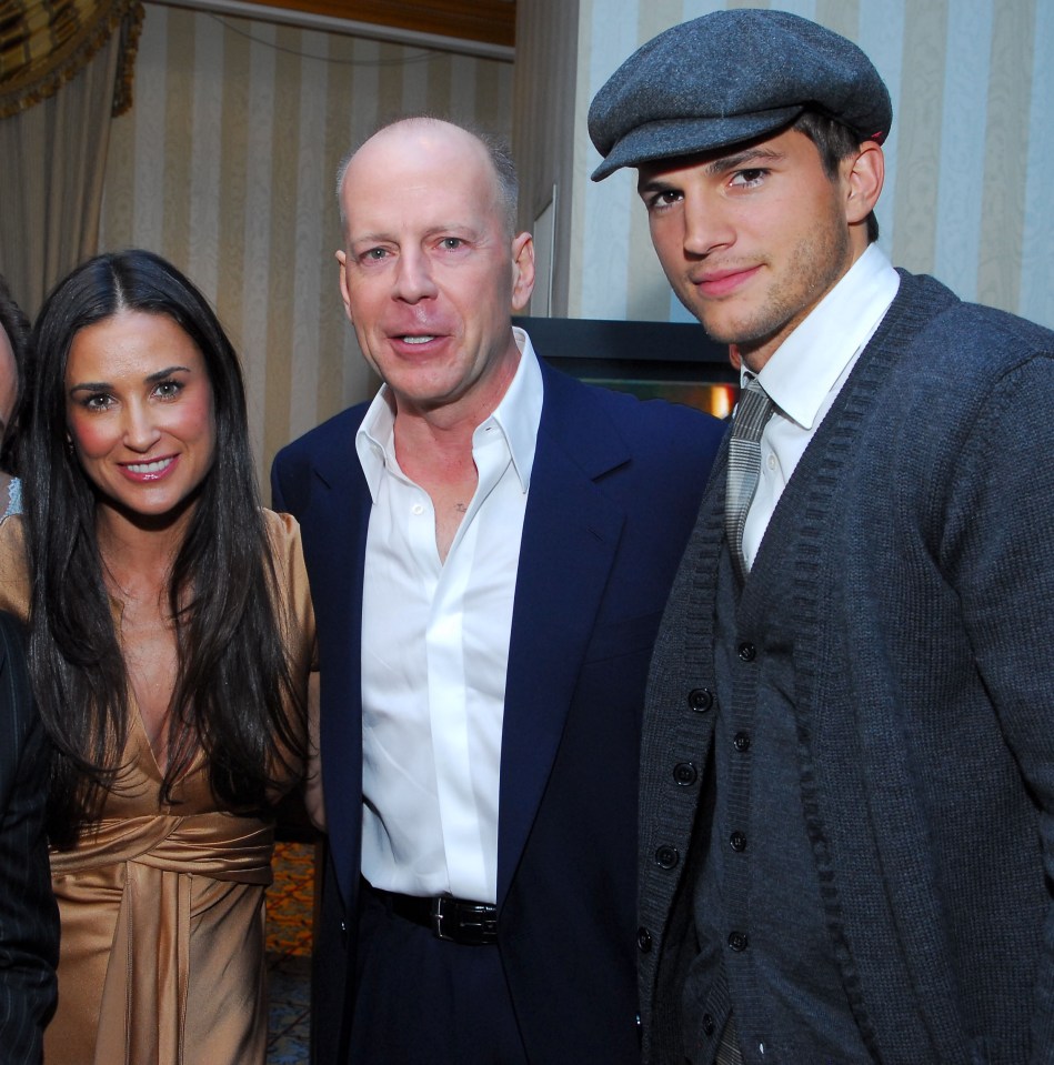 Demi and Ashton often hung out with Bruce