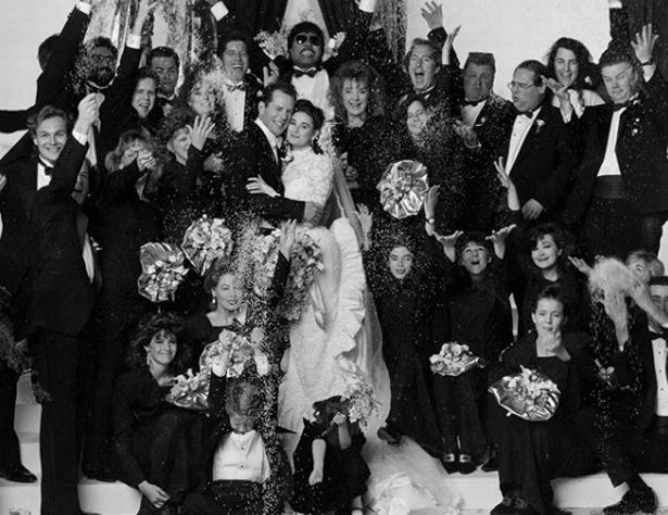 Demi Moore shared this throwback of her wedding to Bruce as they isolated together
