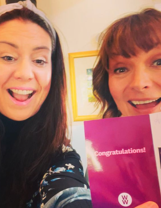 Lorraine with her WW mentor Suzy