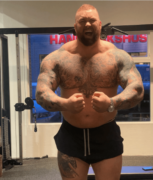 The ex-strongman champion used to weigh over 32stone