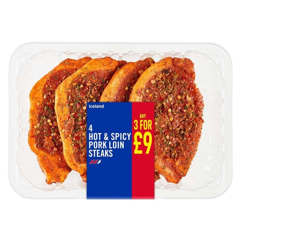 Iceland has a three-for-£9 deal on fresh meat and poultry