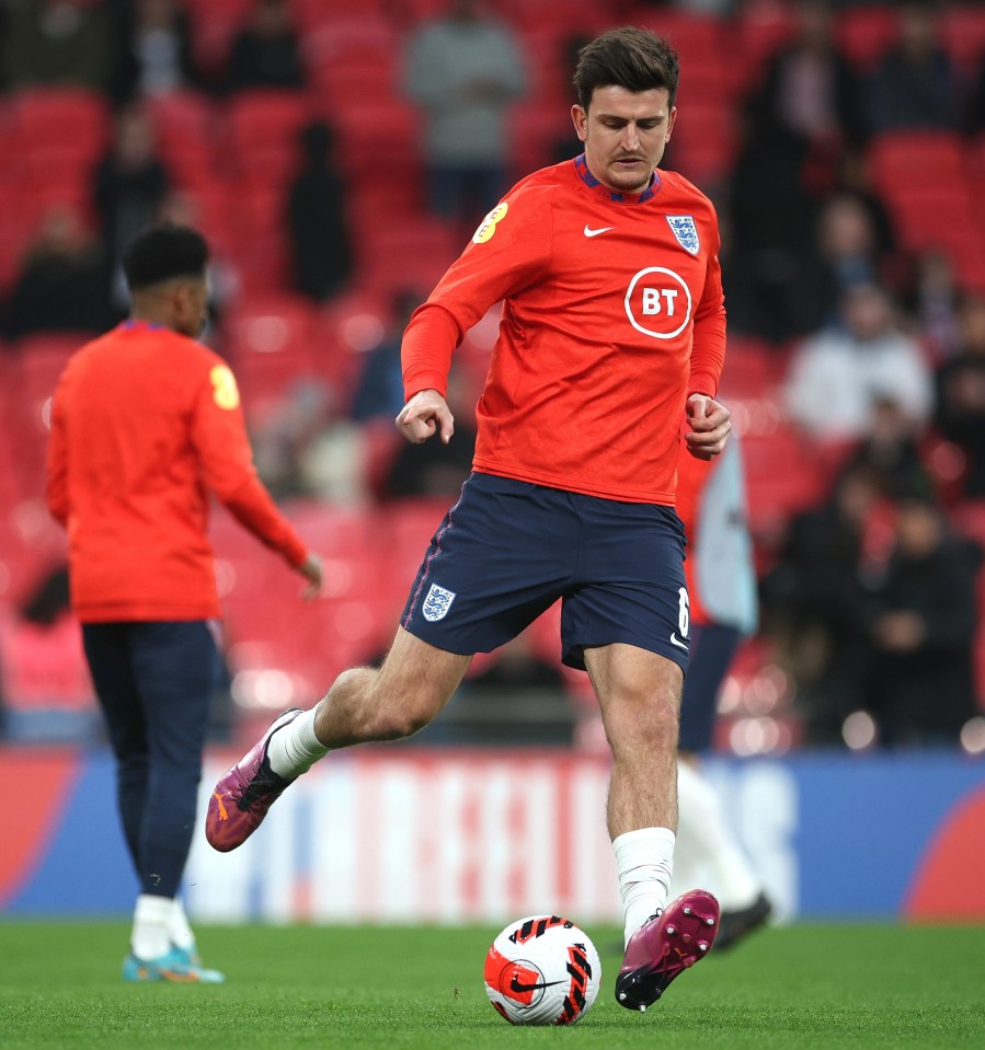 Harry Maguire was targeted with boos during the warm-up and the friendly