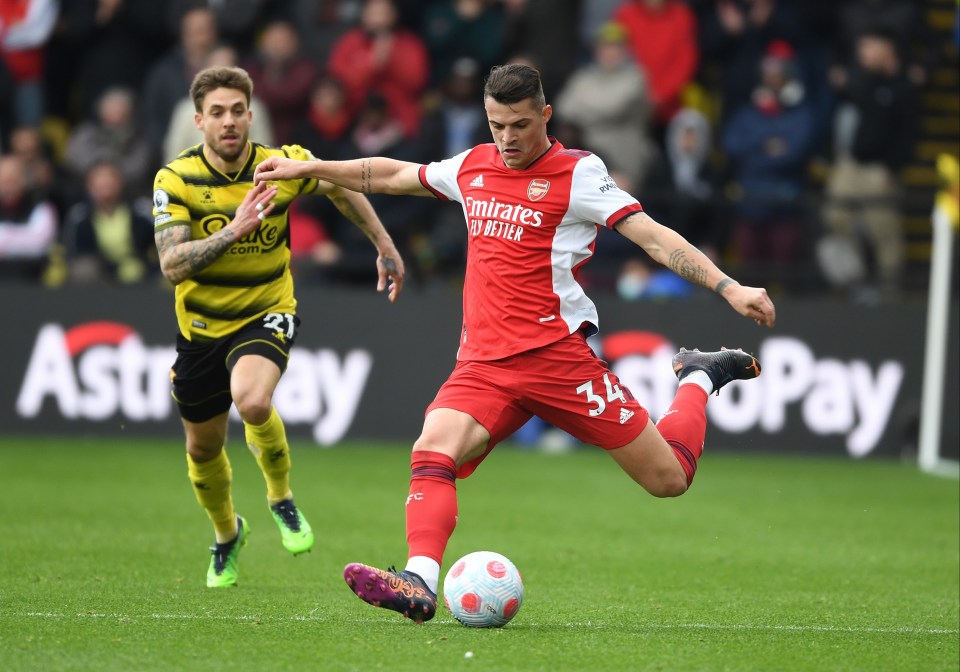 Arsenal midfielder Granit Xhaka reportedly remains on Roma's radar