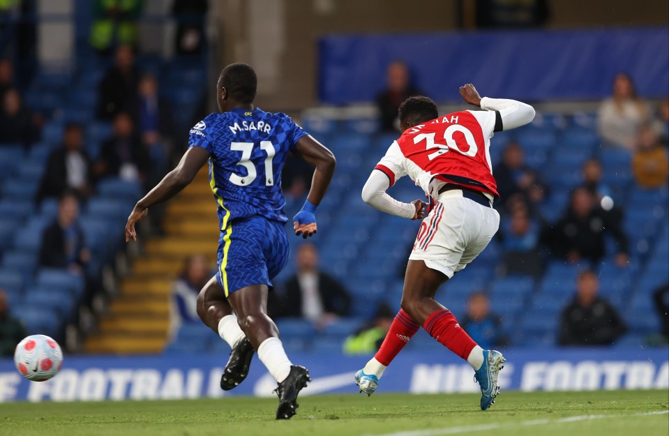 Nketiah took his goals superbly on a wonderful night in his Arsenal career