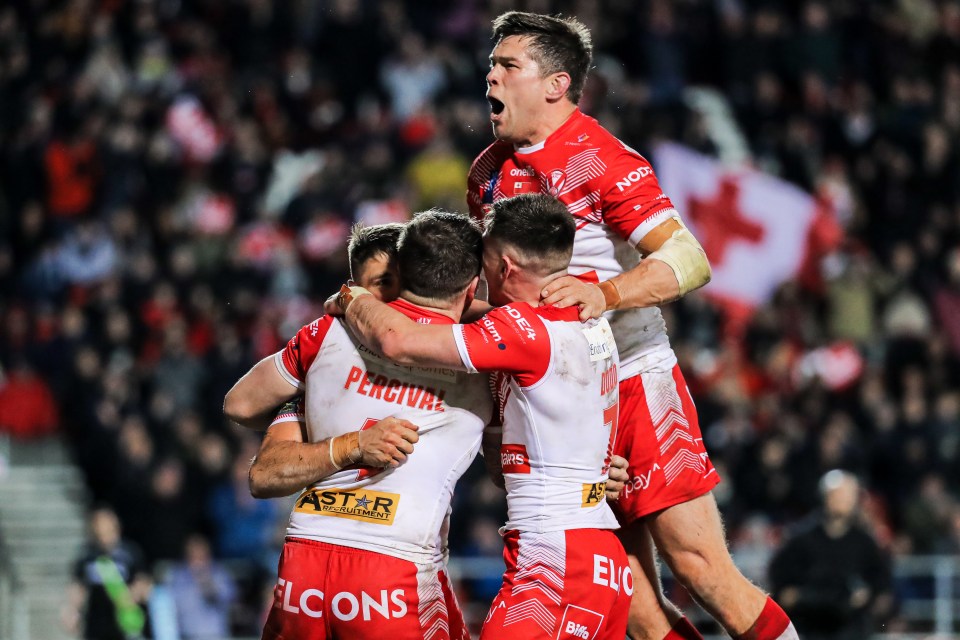 Welsby recalls Louie McCarthy-Scarsbrook (top) screaming towards him after scoring a try