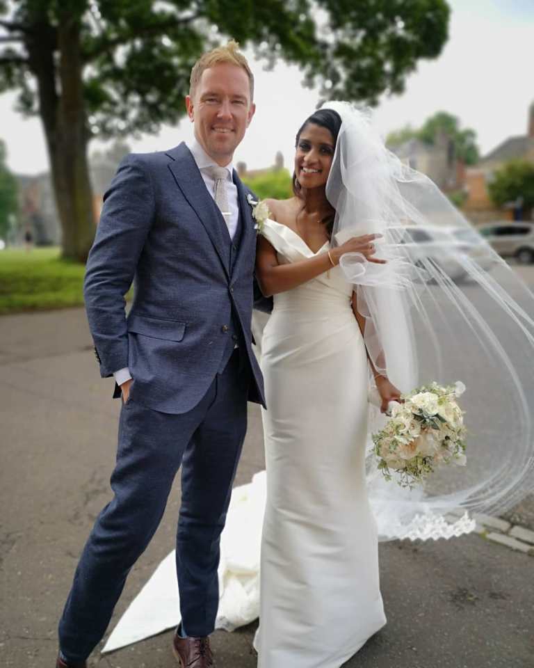 Simon and Derrina tied the knot last year